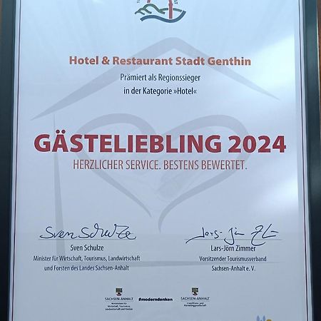 Hotel & Restaurant Stadt Genthin Exterior foto